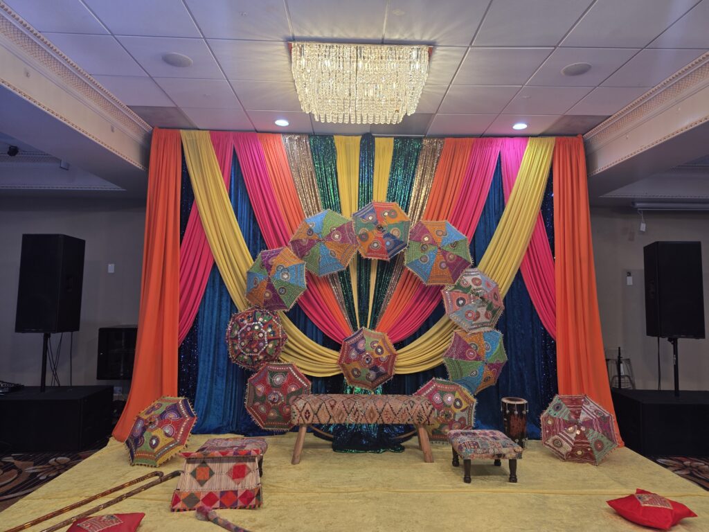 Vibrant Jaago Stage Decor